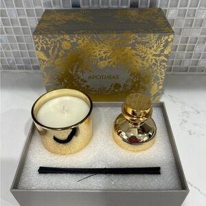Apotheke white Vetiver Mini Duo  Candle & Reed Diffuser Gift Set